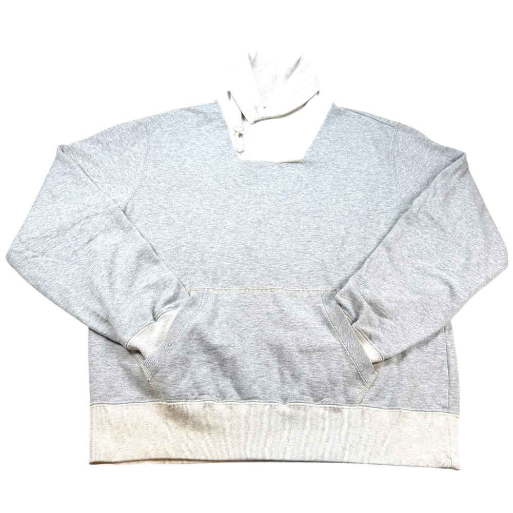 Reliance Garments Guideboat Co. Sweatshirt Men Large Gray Shawl Collar Canada